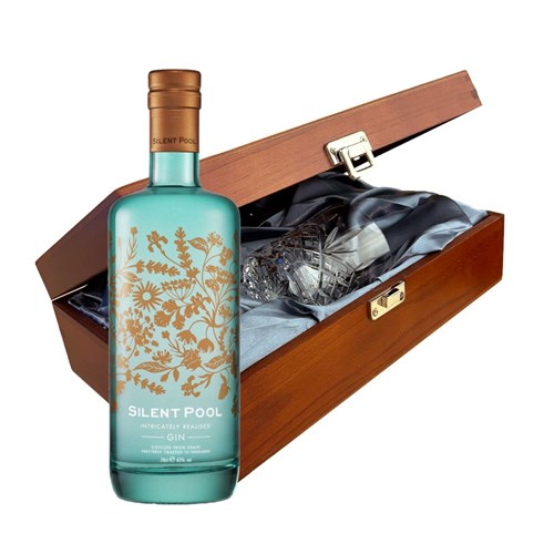 Silent Pool Gin 70cl In Luxury Box With Royal Scot Glass